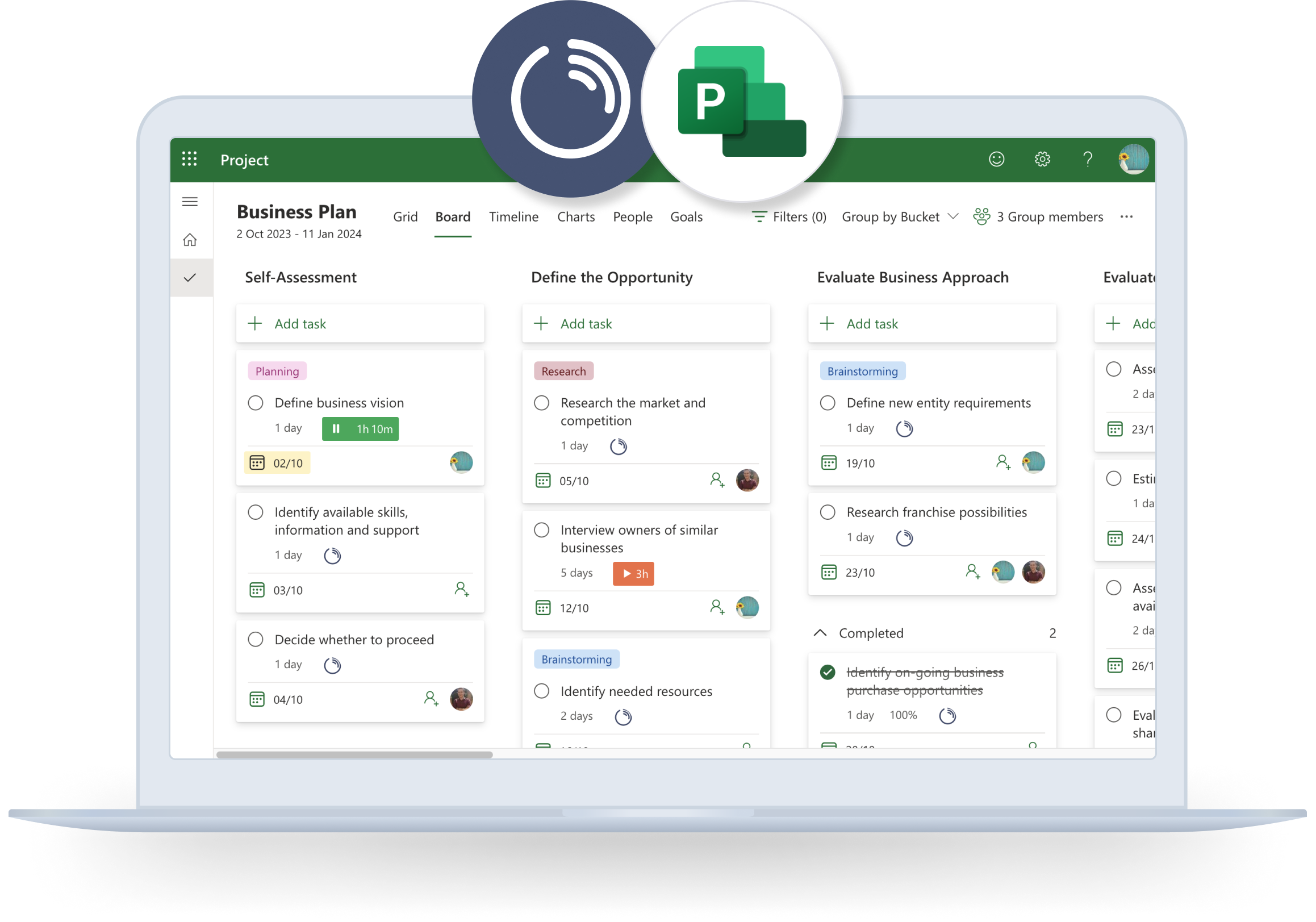 Time tracking for Microsoft Project by Timeneye